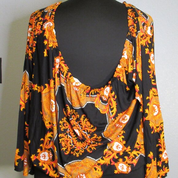 Barocco Patterned Off Shoulder Top - Picture 4 of 9